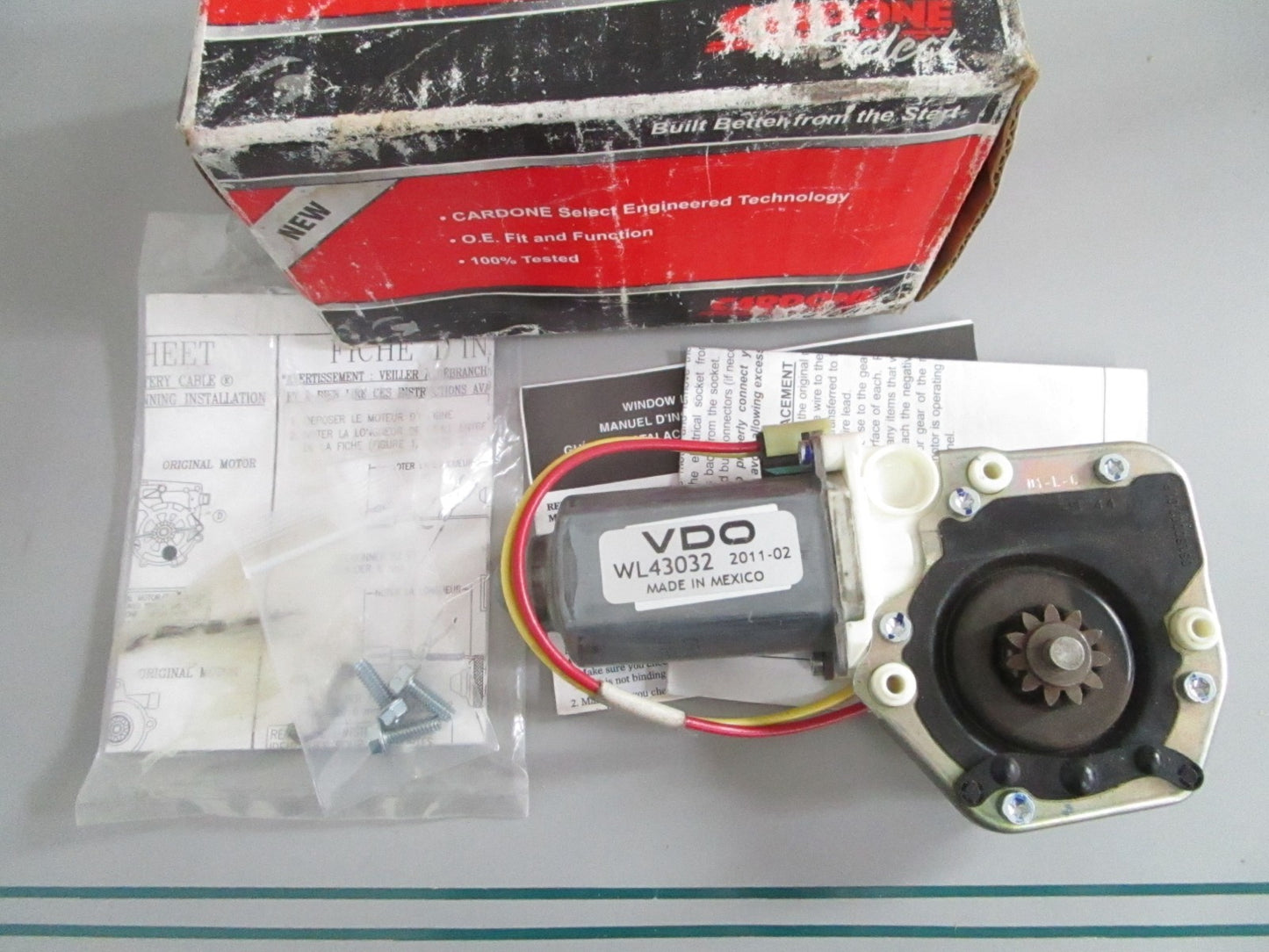 NEW 82-350 Cardone Power Window Motor 0820