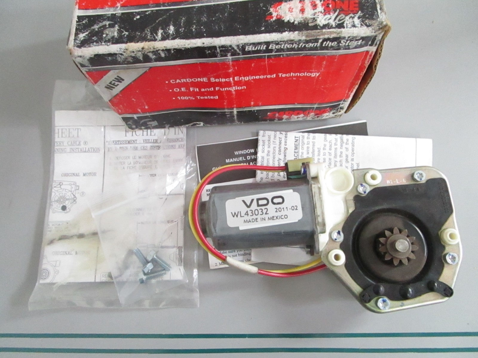 NEW 82-350 Cardone Power Window Motor 0820