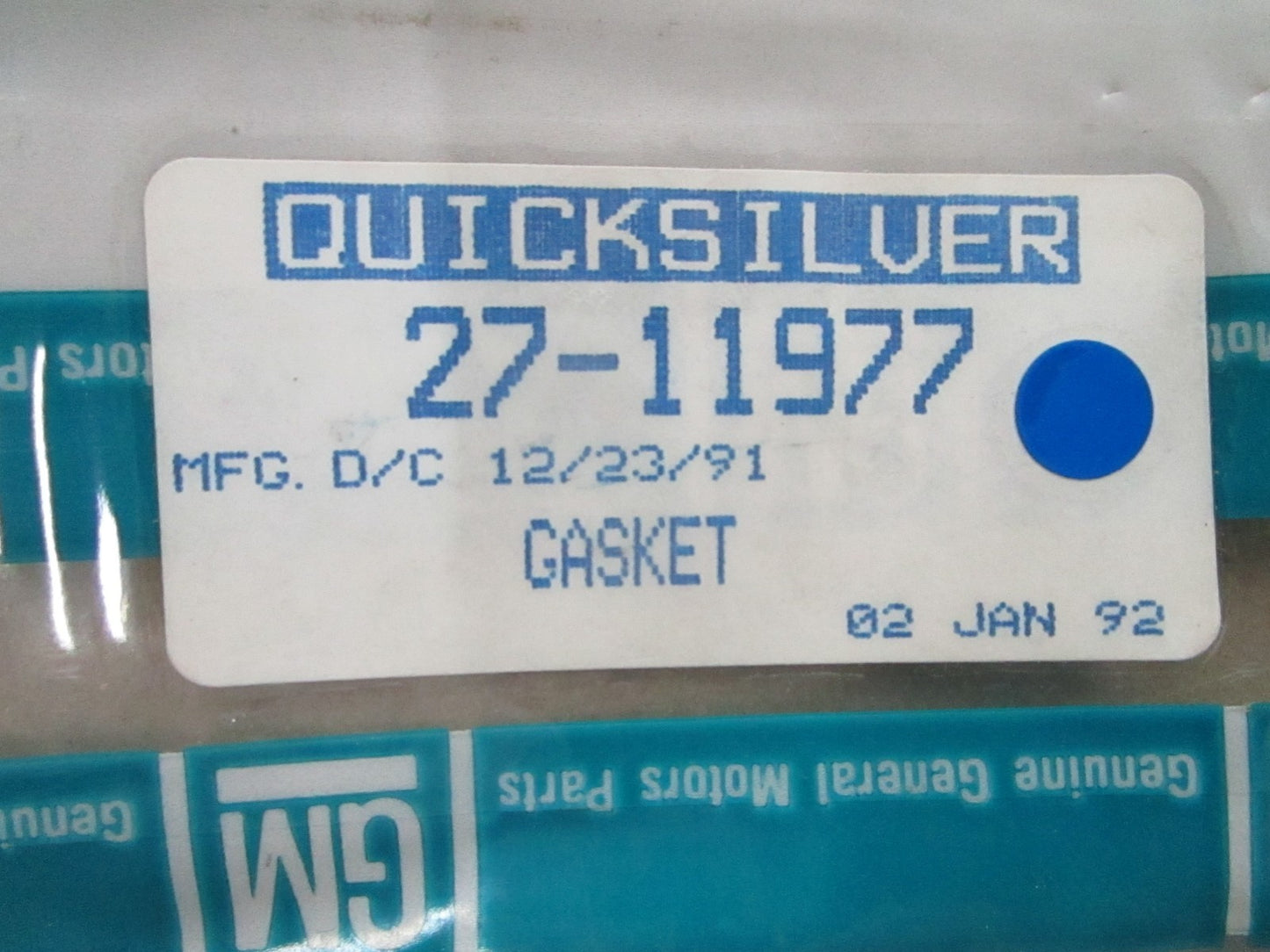 *NEW OEM* 0810 Mercury Quicksilver Gasket 27-11977