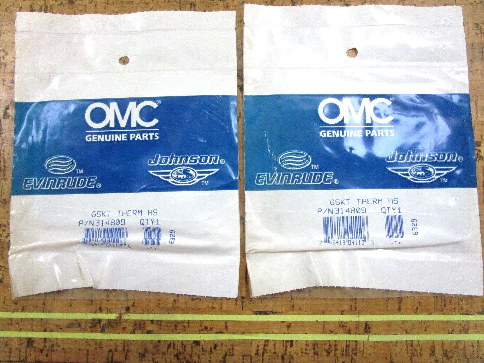 *NEW OEM* (LOT OF 2) 0750 OMC Johnson Evinrude GASKET 314809 0314809