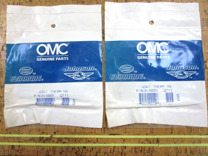 *NEW OEM* (LOT OF 2) 0750 OMC Johnson Evinrude GASKET 314809 0314809