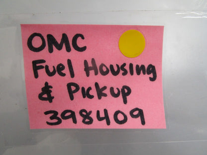 *NEW OEM* 0820 OMC Johnson Evinrude Fuel Housing & Pickup 398409 0398409