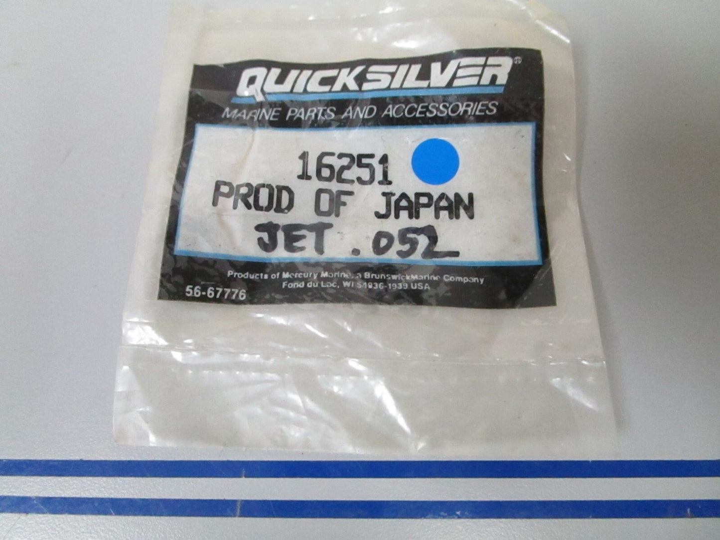 *NEW OEM* 0810 Mercury Quicksilver .052 Jet 16251