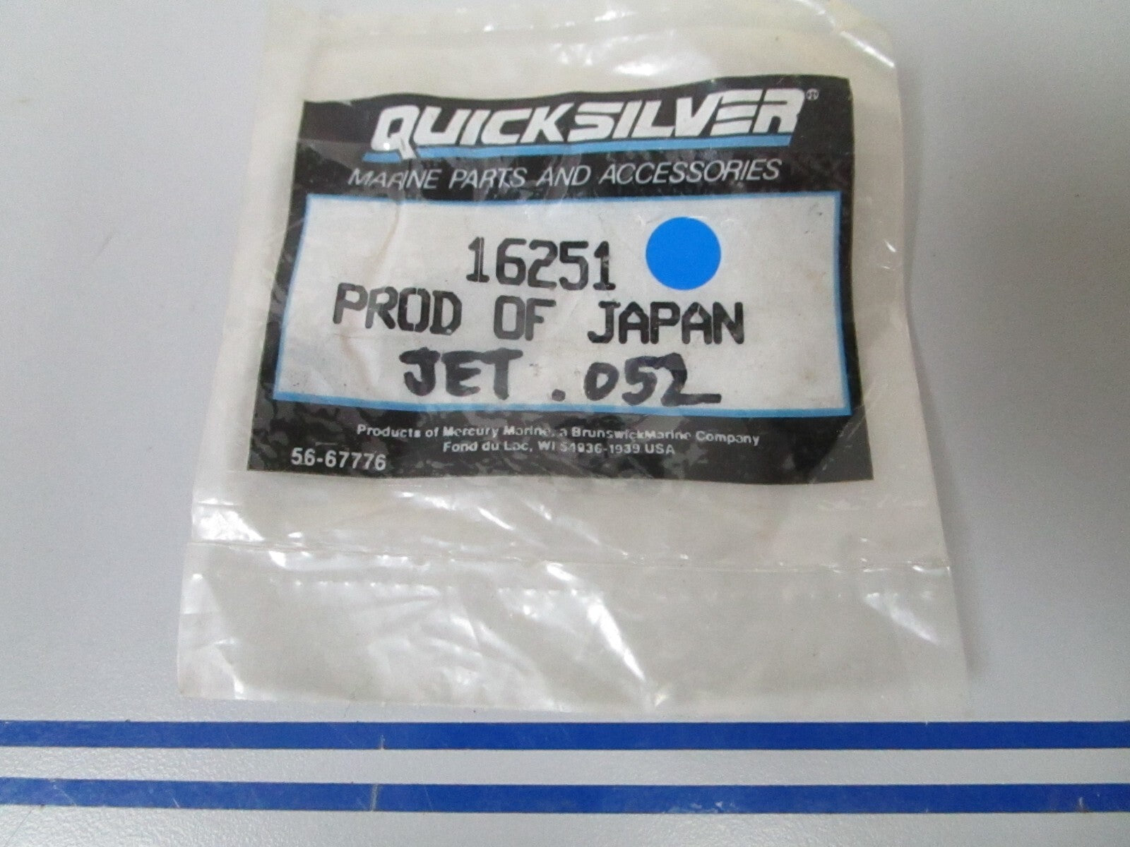 *NEW OEM* 0810 Mercury Quicksilver .052 Jet 16251