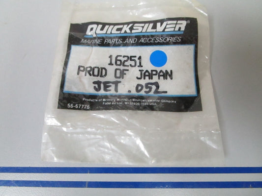 *NEW OEM* 0810 Mercury Quicksilver .052 Jet 16251