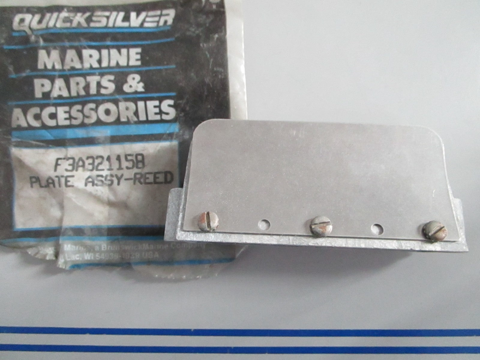 NEW OEM F3A321158 Mercury Quicksilver Reed Plate Assy 0820
