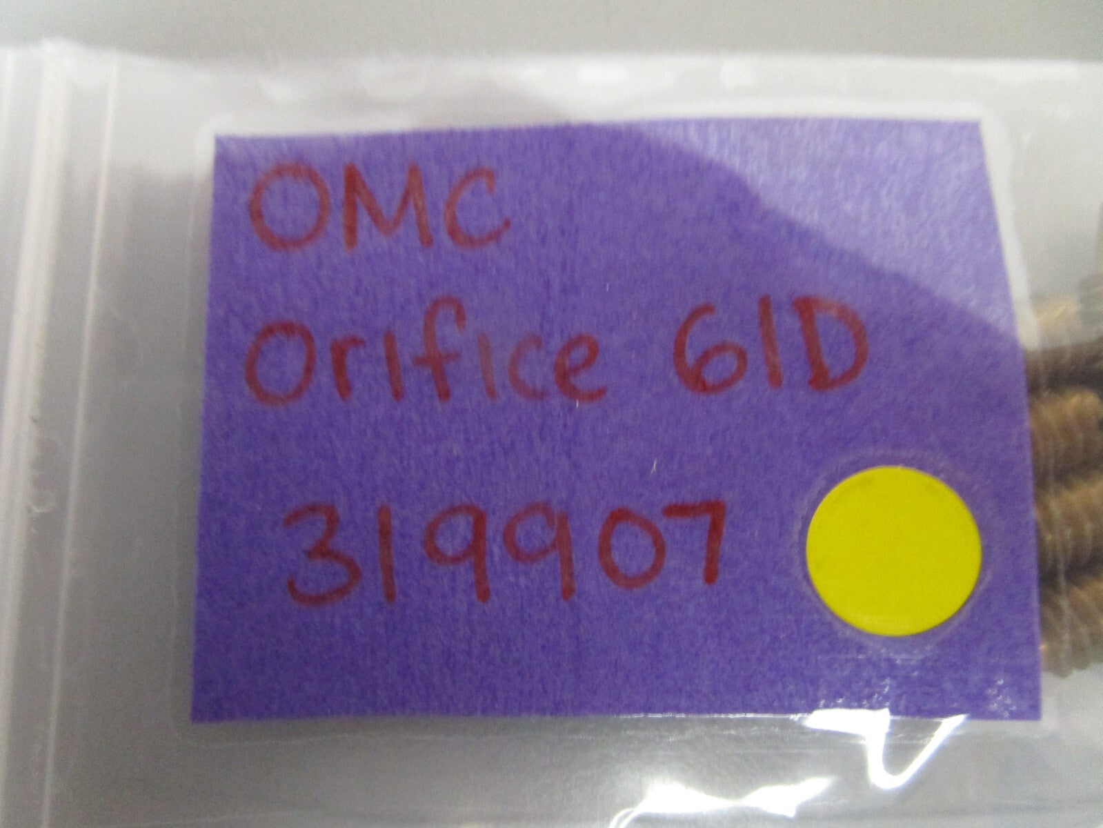 *NEW OEM* 0720 OMC Johnson Evinrude Orifice 61D 319907 0319907