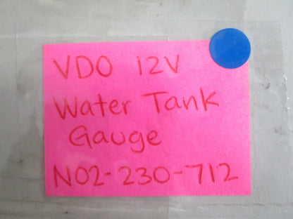 NEW OEM N02-230-712 02230712 VDO 12V Water Tank Gauge 0820