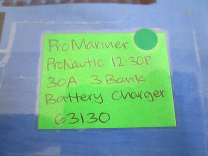 NEW OEM 63130 ProMariner ProNautic 12•30P 30A 3 Bank Battery Charger 0820