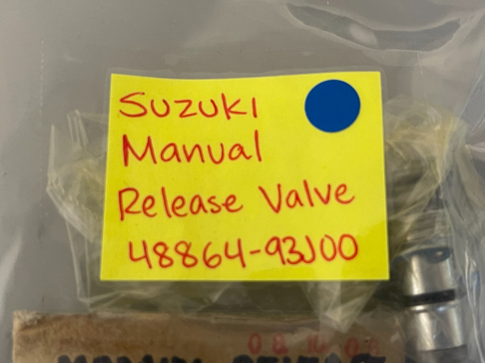 *NEW OEM* 0810 Suzuki Manual Release Valve 48864-93J00