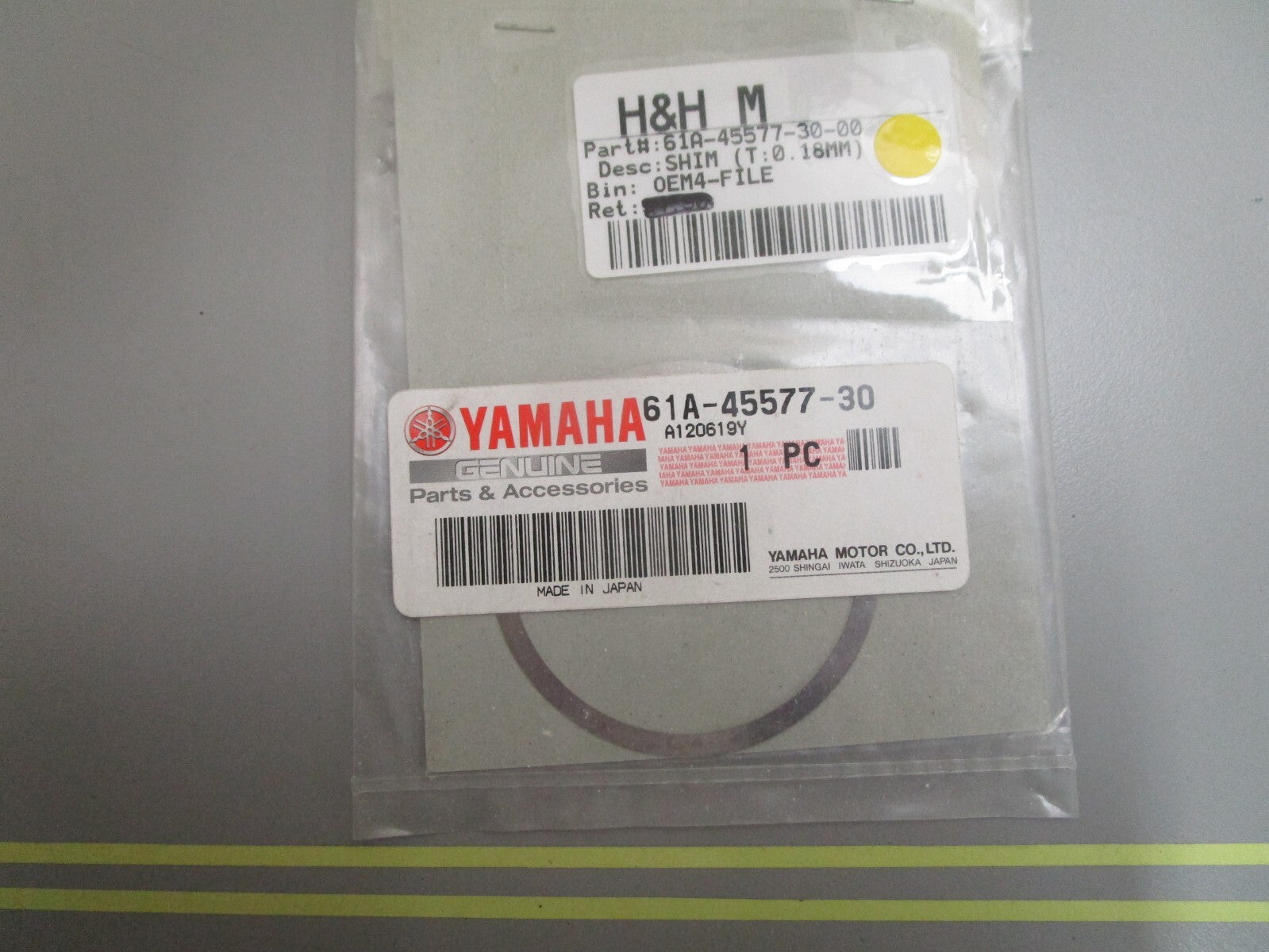 *NEW OEM* 0810 Yamaha (T:0.18MM) Shim 61A-45577-30-00