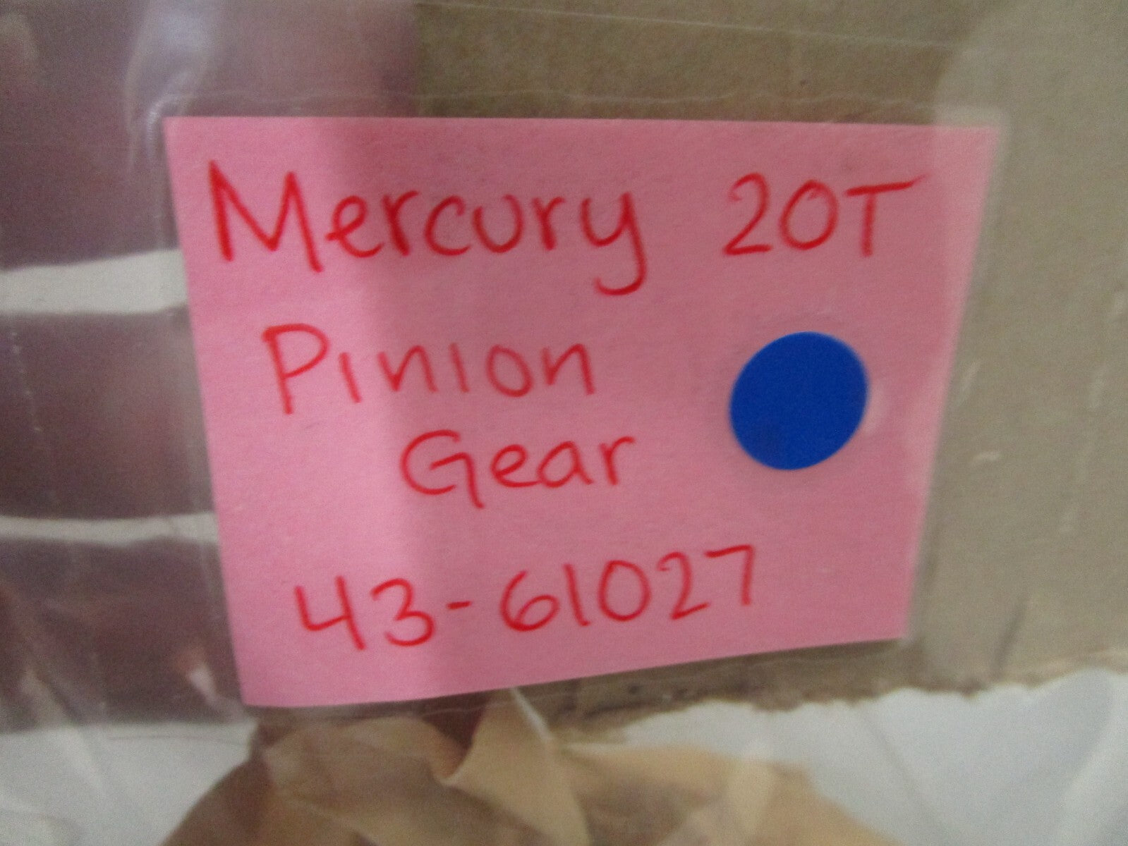 *NEW OEM* 0810 Mercury Quicksilver 20T Pinon Gear 43-61027