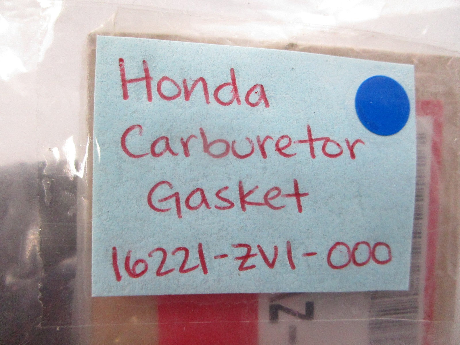 *NEW OEM* (LOT OF 2) 0810 Honda Carburetor Gasket 16221-ZV1-000