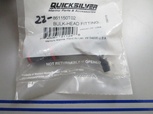 *NEW OEM* 0810 Mercury Quicksilver Bulk Head Fitting 22-861150T02