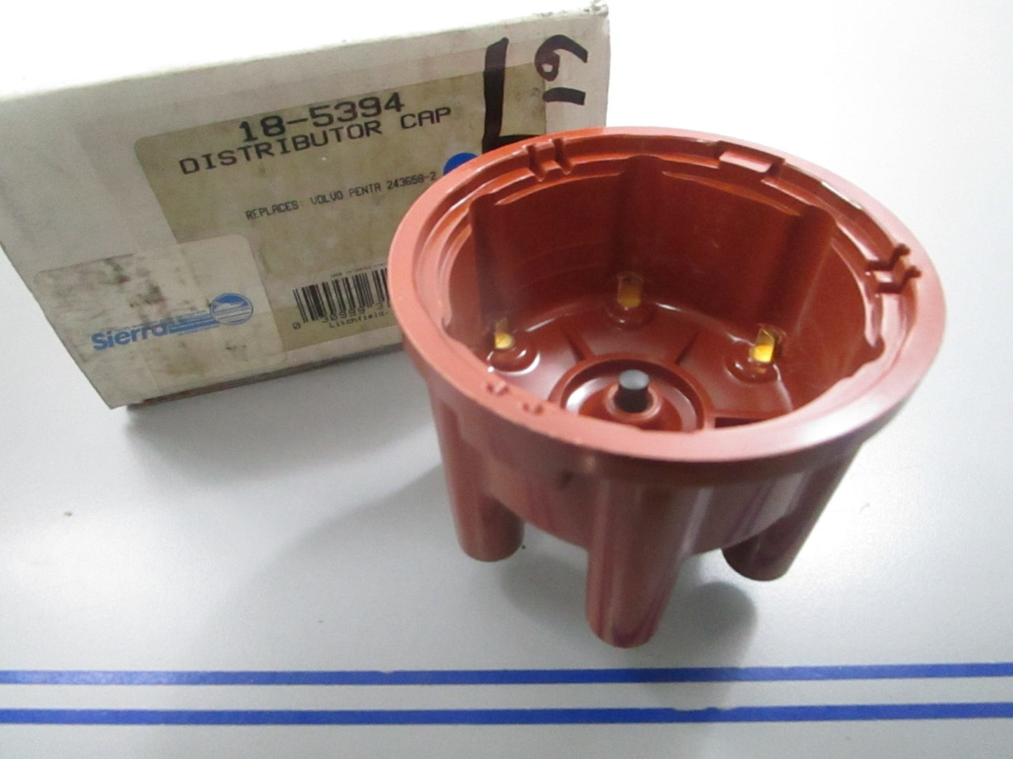 *NEW* 0810 Sierra Distributor Cap 18-5394 Replaces: Volvo Penta 243658-2