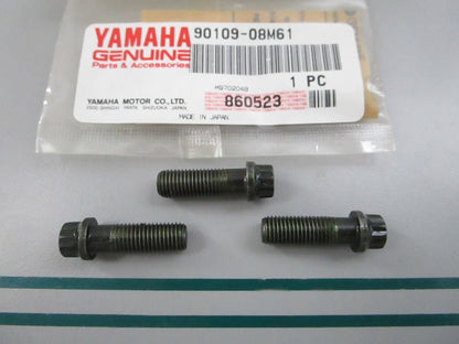 NEW OEM (LOT OF 3) 90109-08M61-00 Yamaha Bolt 0810