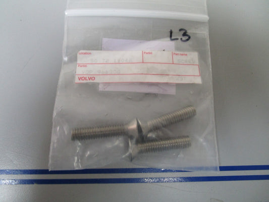 *NEW OEM* (LOT OF 3) 0810 Volvo Penta Bolt 966808