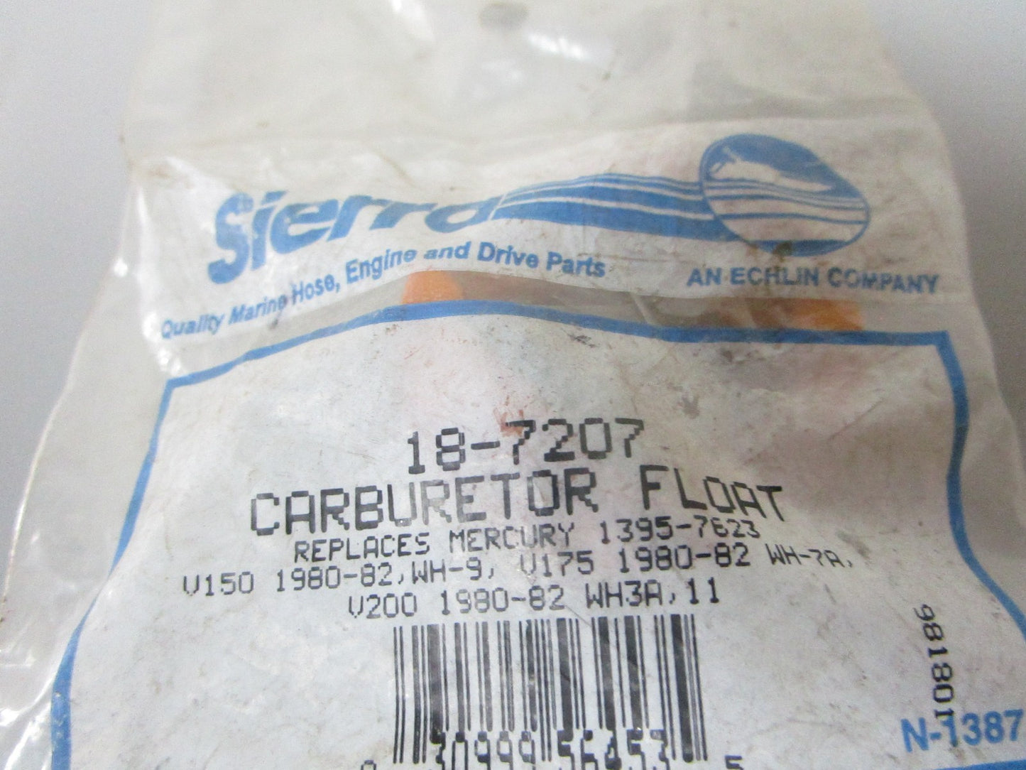 *NEW* 0720 Sierra Carburetor Float 18-7207 Replaces: Mercury 1395-7623