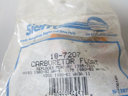 *NEW* 0720 Sierra Carburetor Float 18-7207 Replaces: Mercury 1395-7623