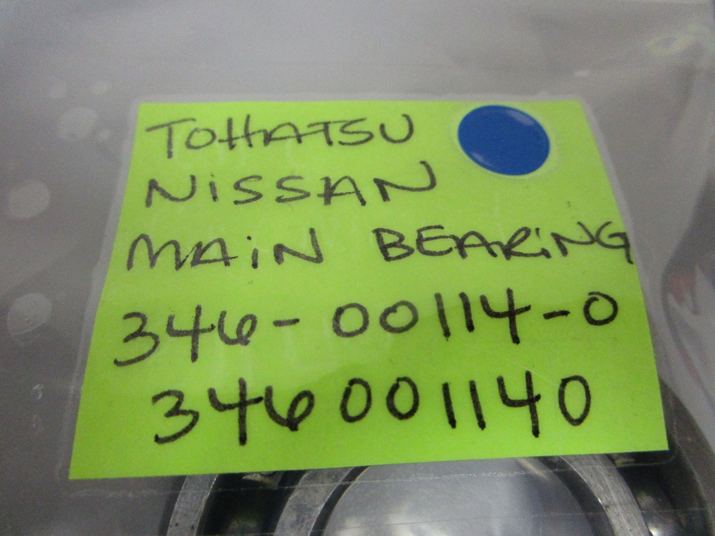 *NEW OEM* 0720 Tohatsu Nissan Main Bearing 346-00114-0 346001140