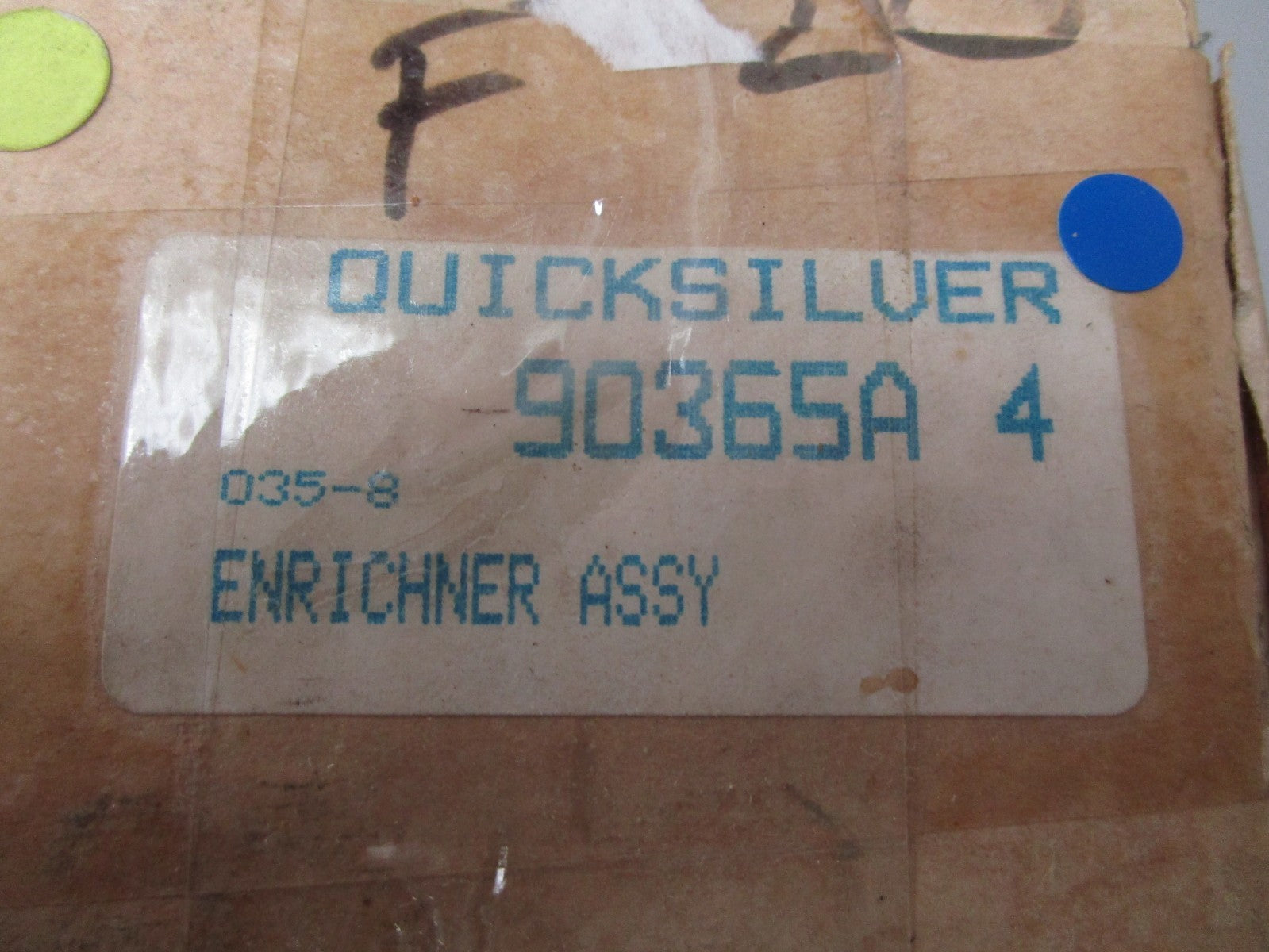 *NEW OEM* 0720 Mercury Quicksilver Enricher Assembly 90365A4