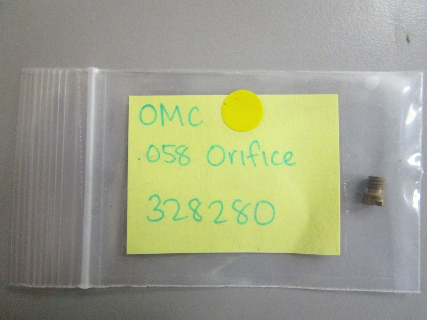 *NEW OEM* 0810 OMC Johnson Evinrude .058 Orifice 328280 0328280