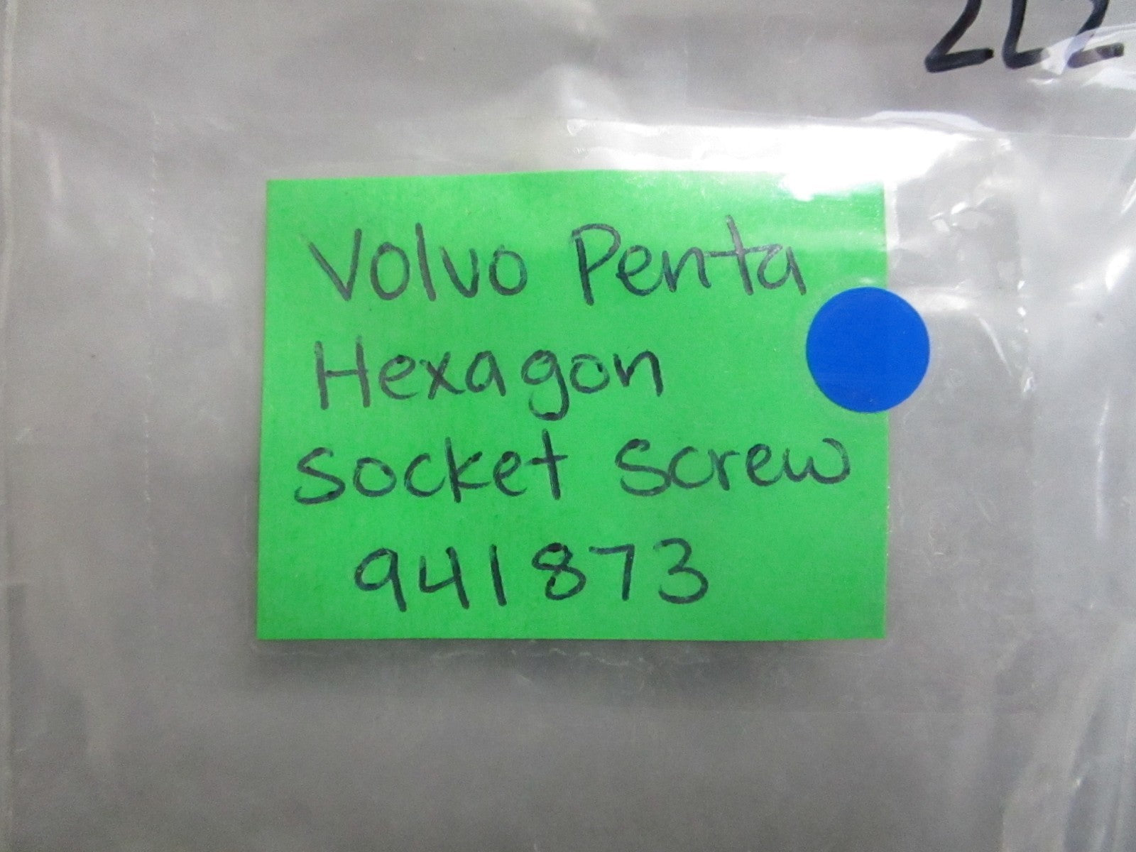 *NEW OEM* (LOT OF 2) 0820 Volvo Penta Hexagon Socket Screw 941873