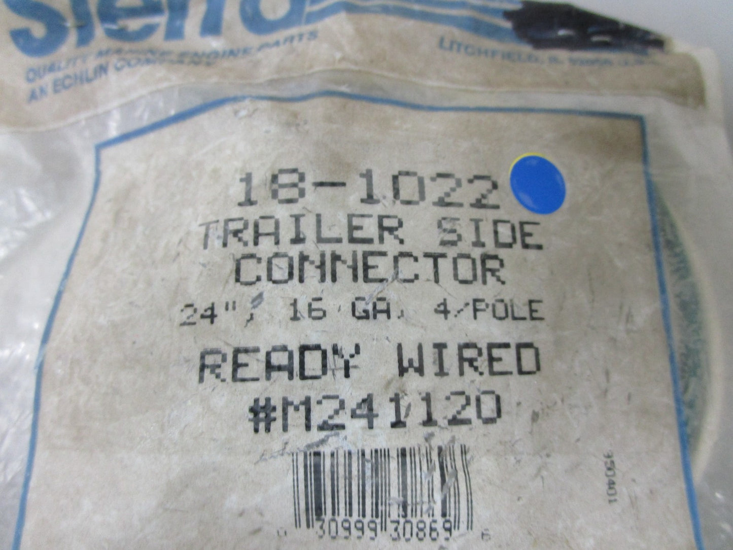 *NEW* 0720 Sierra 24" 16 GA 4 Pole Trailer Side Connector Ready Wired 18-1022
