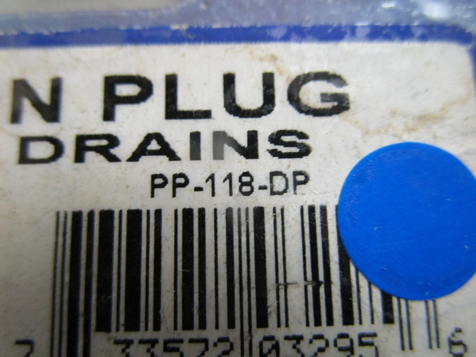 *NEW* 0820 TH Marine Push-In Plug for Drains PP-118-DP
