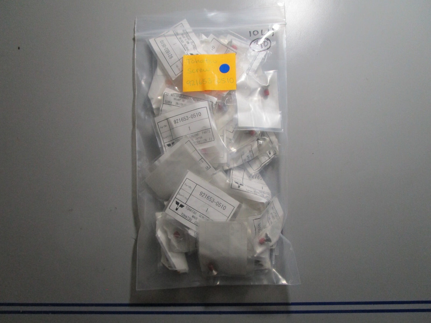 *NEW OEM* (LOT OF 4) 0810 Tohatsu Screw 921653-0510