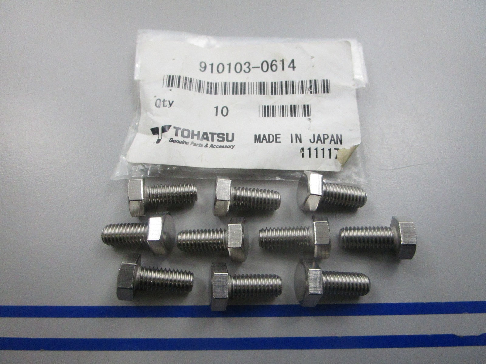 NEW OEM (LOT OF 10) 910103-0614 Tohatsu Bolt 0810