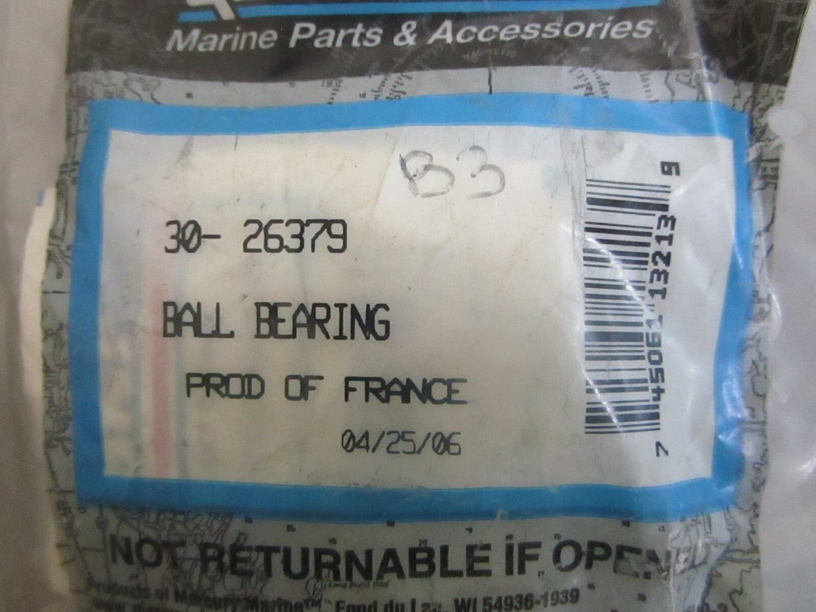 *NEW OEM* 0810 Mercury Quicksilver Ball Bearing 30-26379