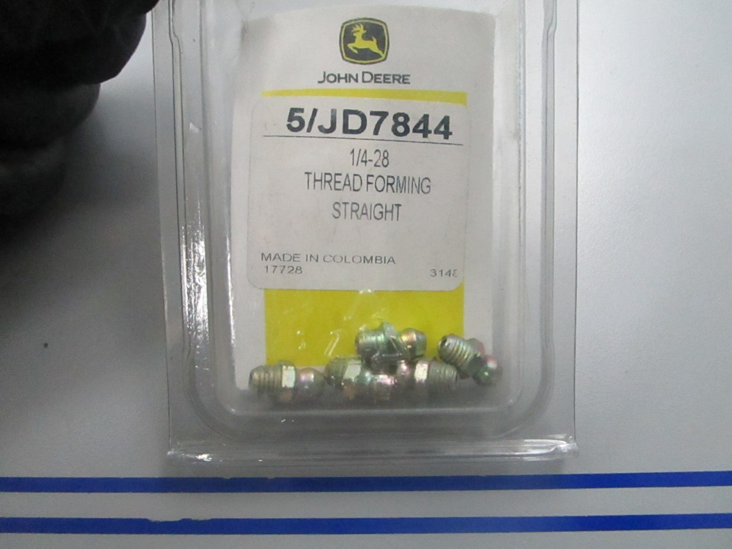 *NEW OEM* (LOT OF 5) 0810 John Deere Straight Fitting JD7844