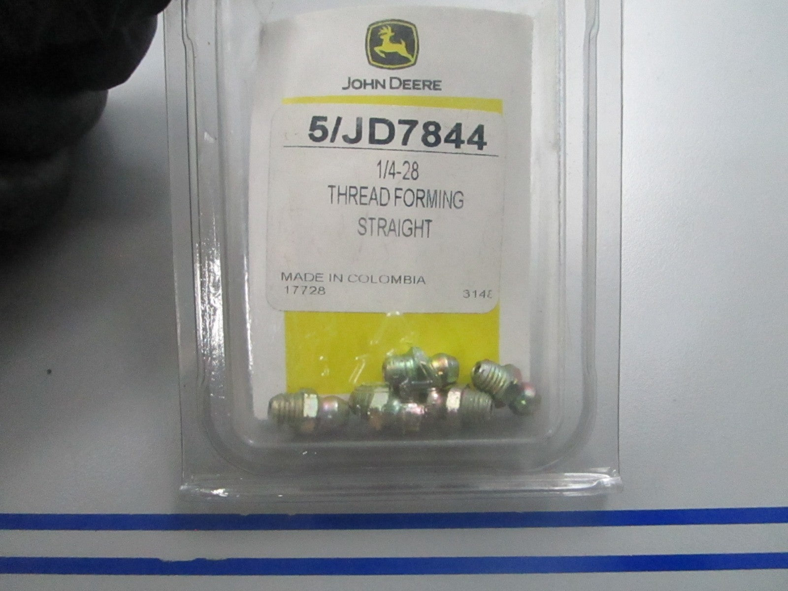 *NEW OEM* (LOT OF 5) 0810 John Deere Straight Fitting JD7844