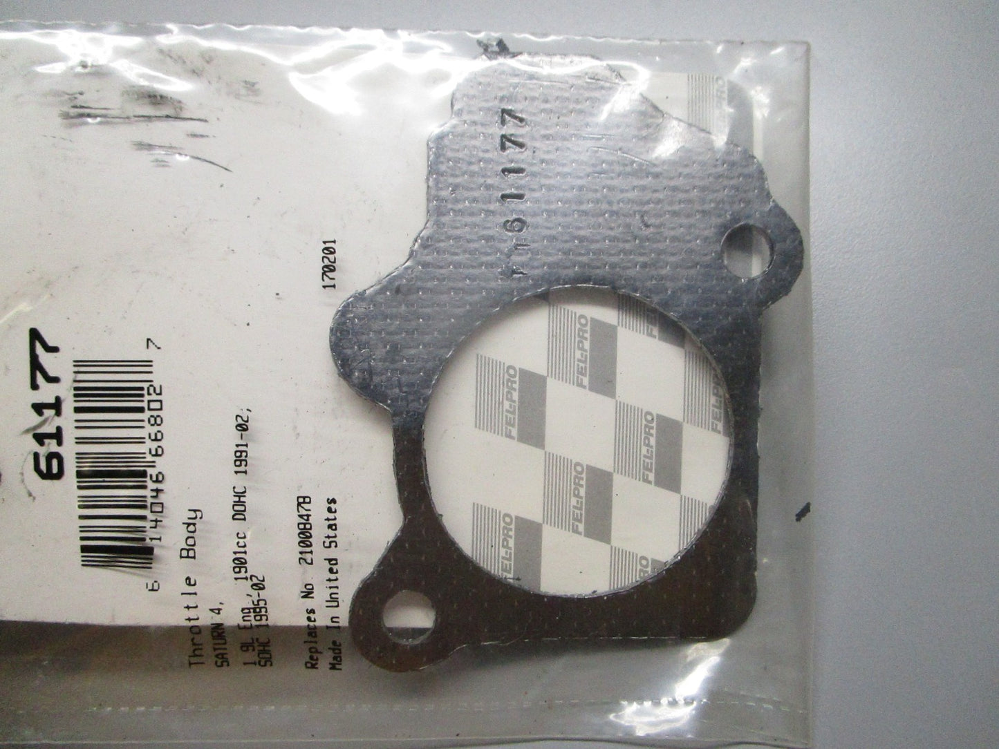 *NEW* 0810 Fel-Pro Throttle Body Gasket 61177