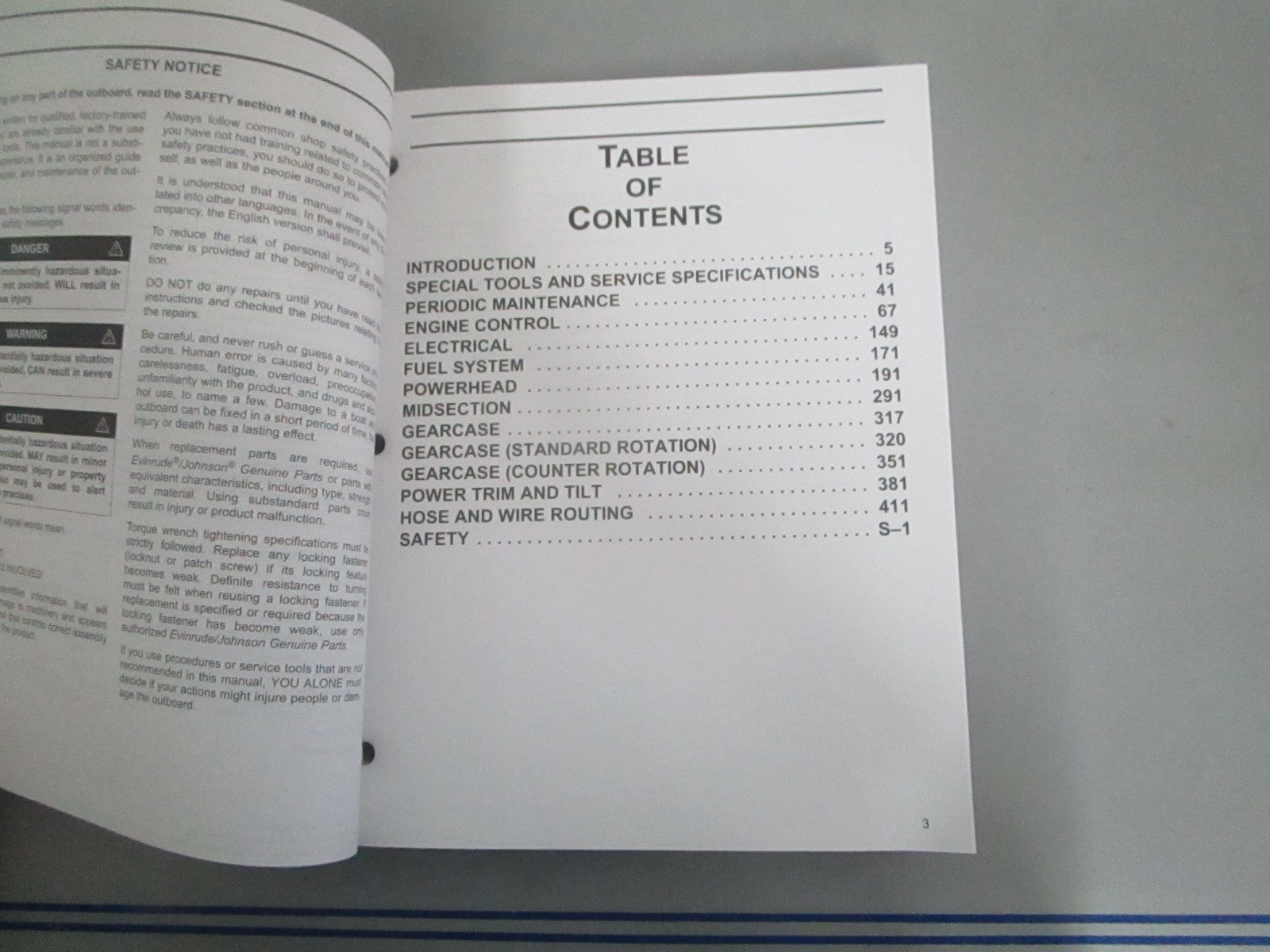 *NEW OEM* 0820 OMC Johnson Evinrude 2005 200, 225, 250HP 4 Stroke Models Manual