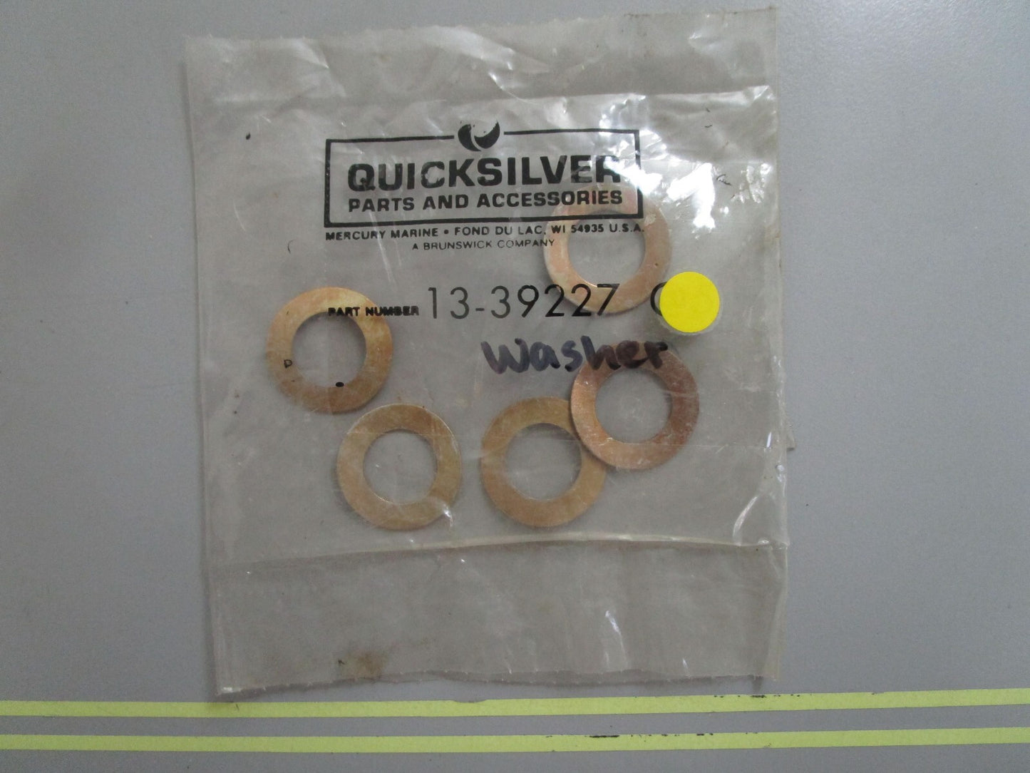 *NEW OEM* (LOT OF 5) 0810 Mercury Quicksilver Washer 13-39227