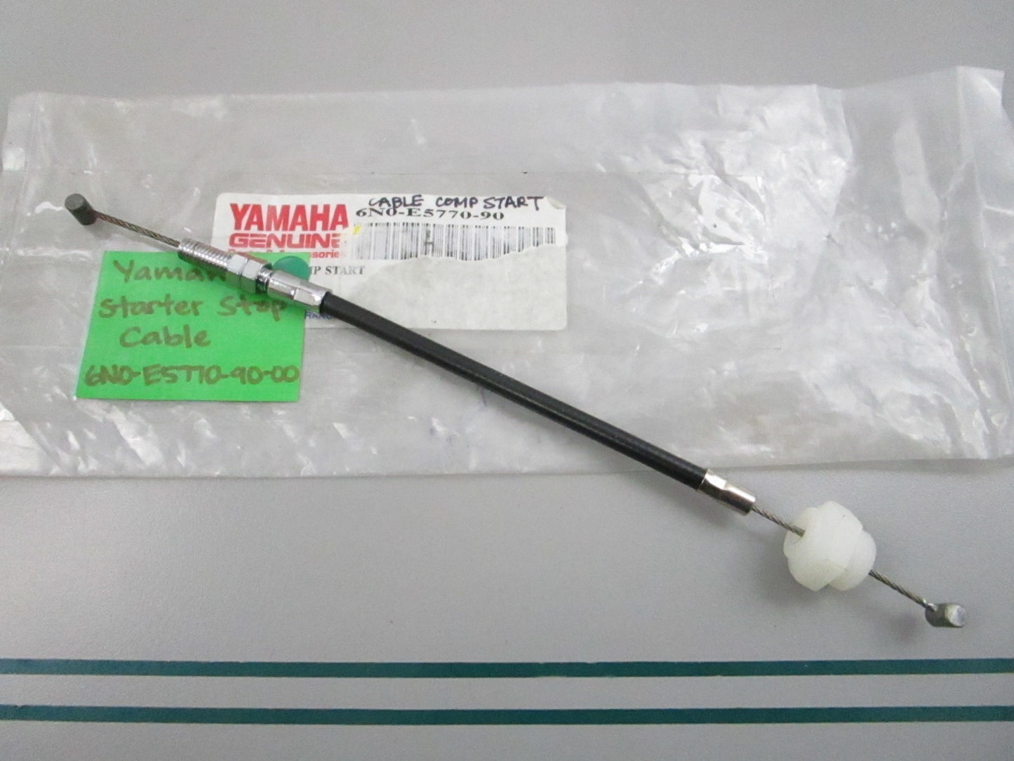 NEW OEM 6N0-E5770-90-00 Yamaha Starter Stop Cable 0810