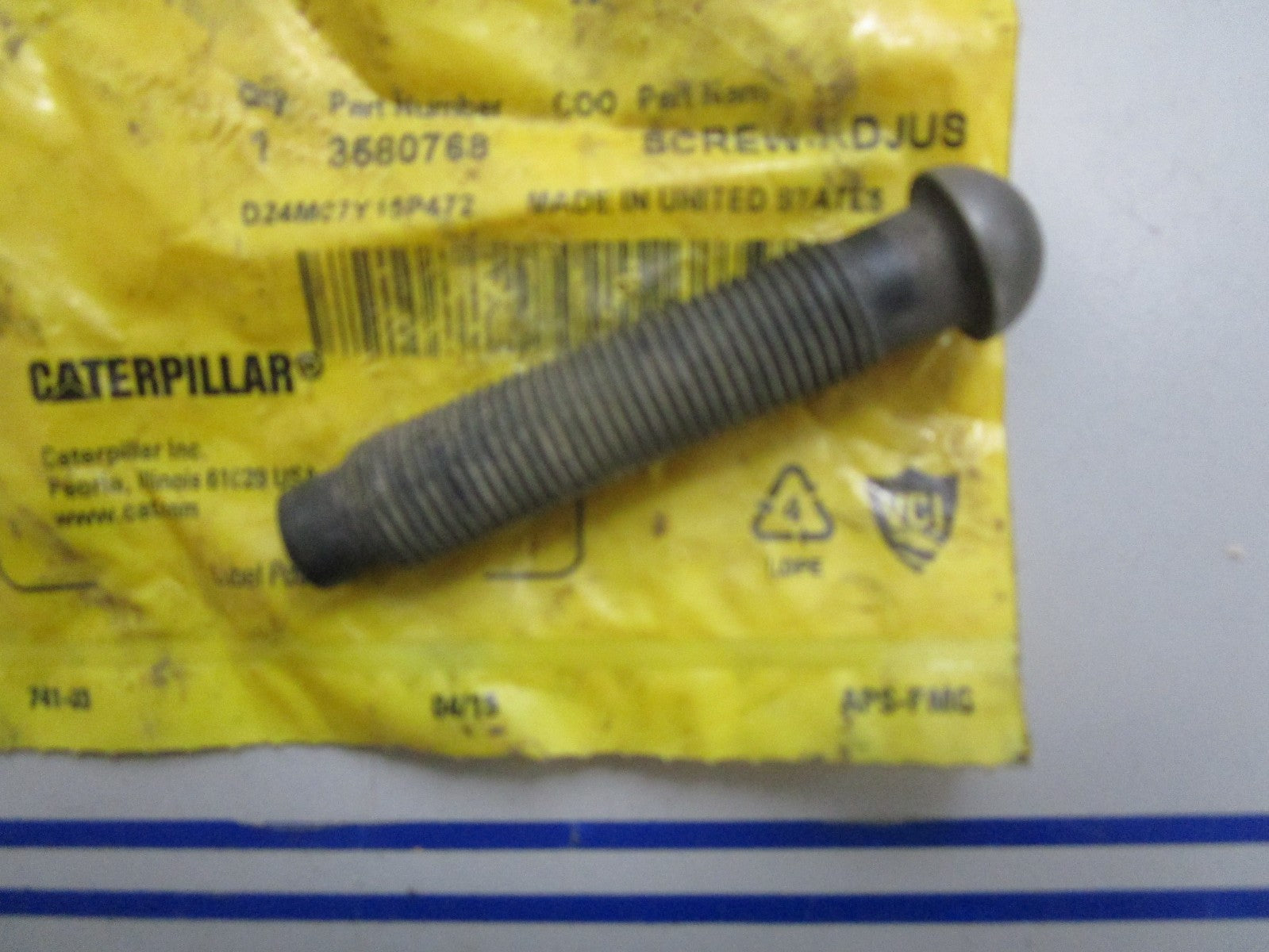 *NEW OEM* 0820 CAT Adjusting Screw 358-0768