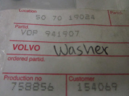 *NEW OEM* (LOT OF 2) 0810 Volvo Penta Washer 941907