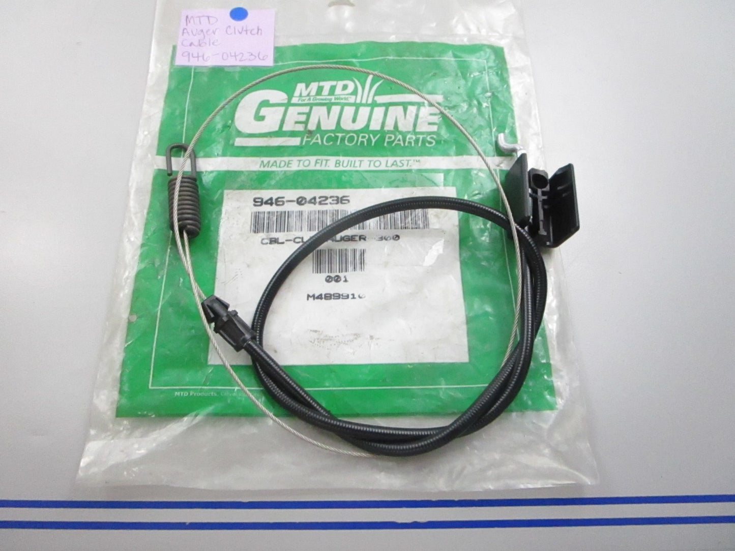 NEW 946-04236 MTD Auger Clutch Cable 0810