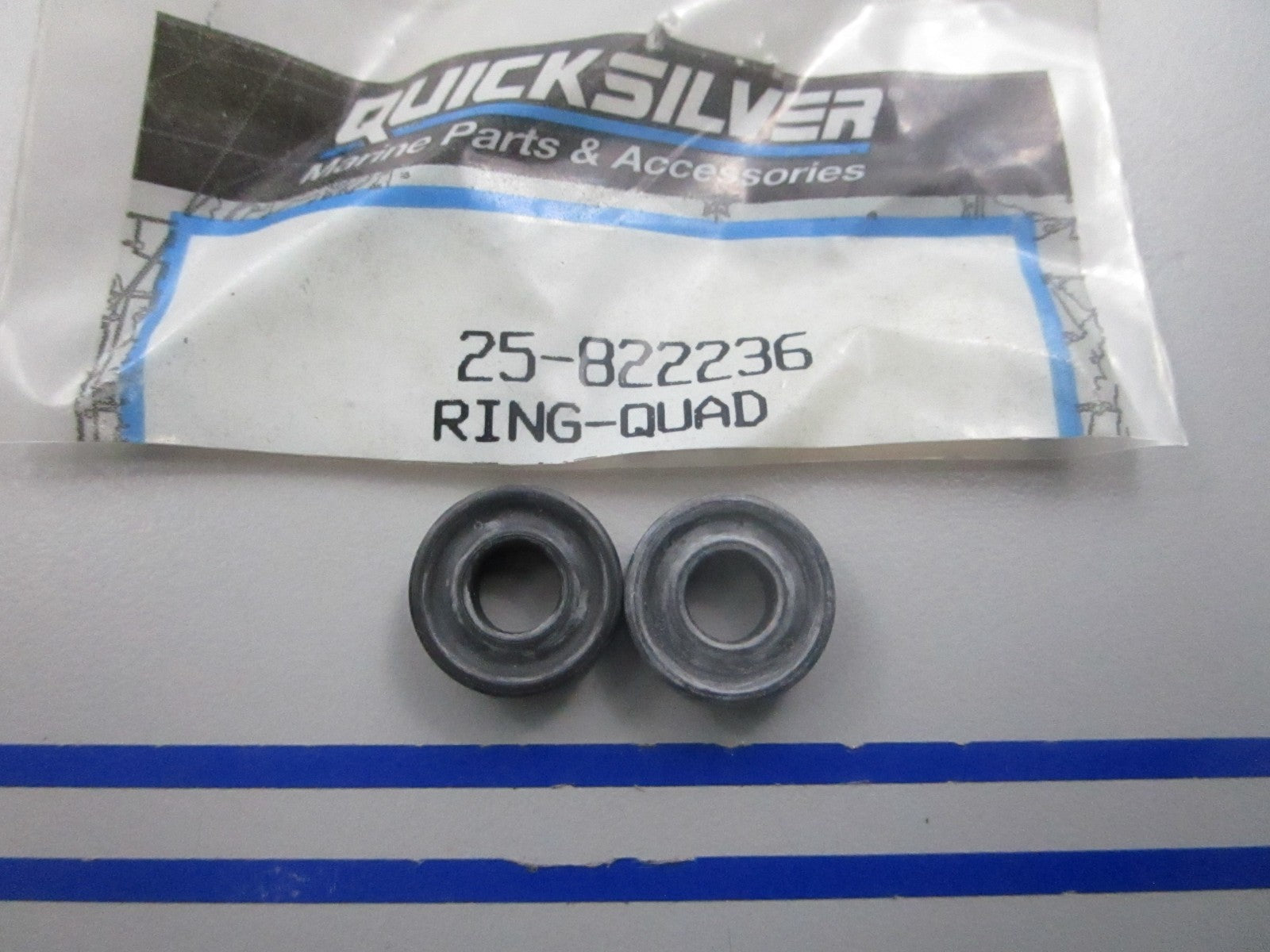 NEW OEM (LOT OF 2) 25-822236 Mercury Quicksilver Quad Ring 0810