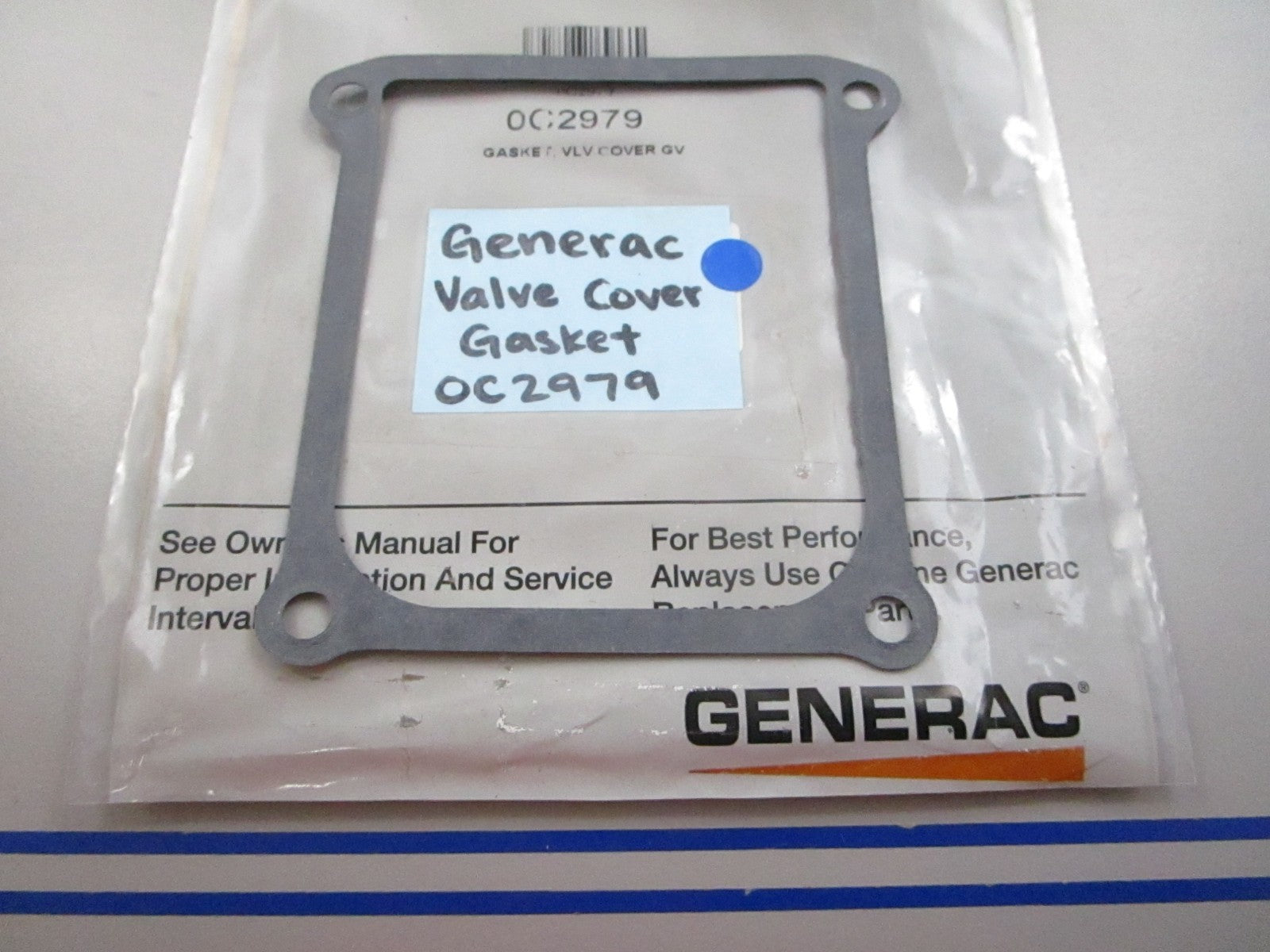 NEW OEM 0C2979 Generac Valve Cover Gasket 0810