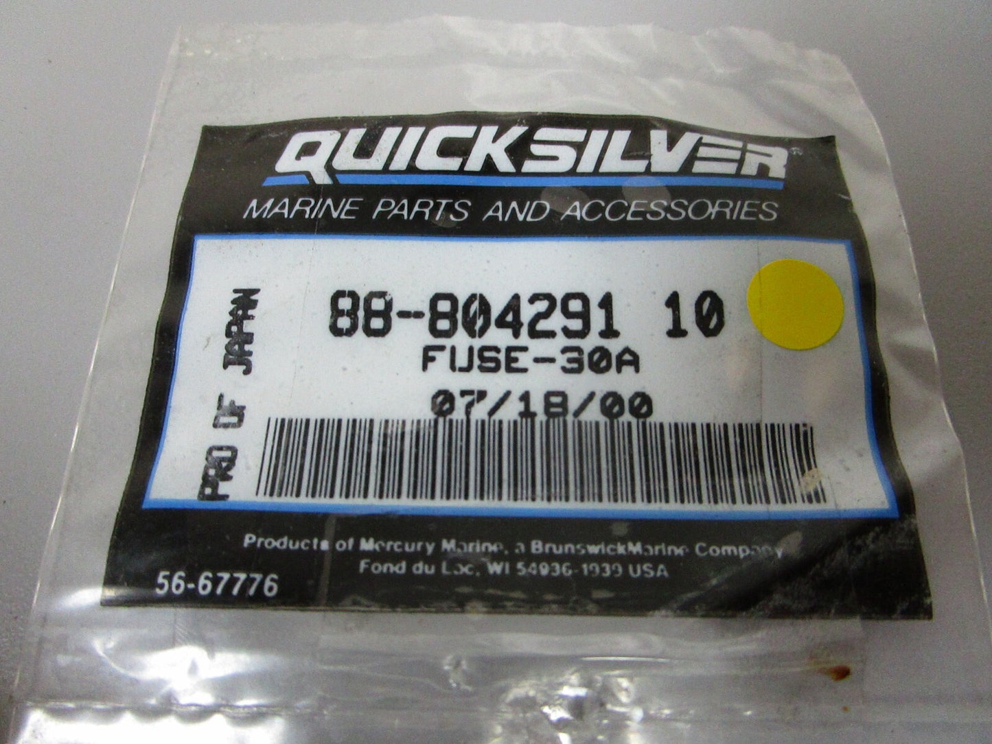 *NEW OEM* 0810 Mercury Quicksilver 30A Fuse 88-80429110