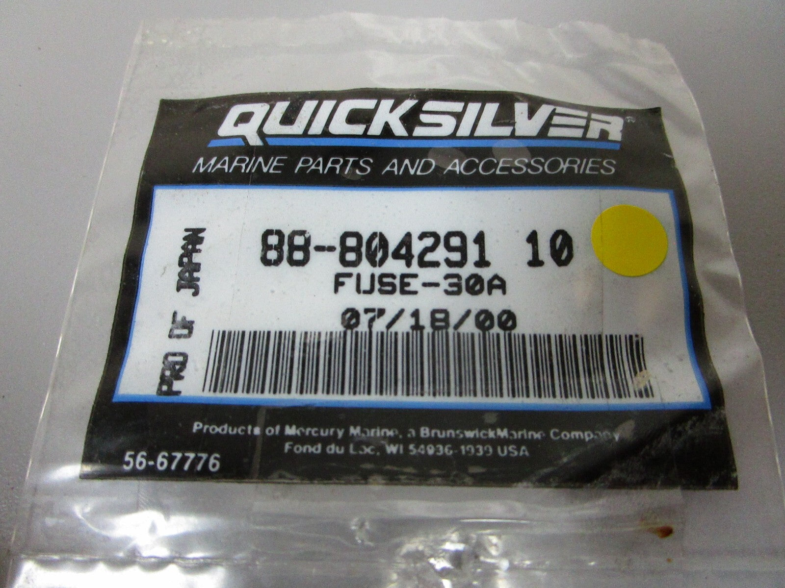 *NEW OEM* 0810 Mercury Quicksilver 30A Fuse 88-80429110