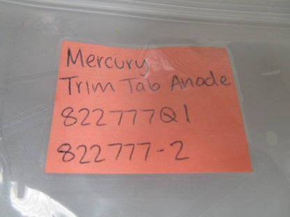 *NEW OEM* 0810 Mercury Quicksilver Trim Tab Anode 822777Q1 822777-2