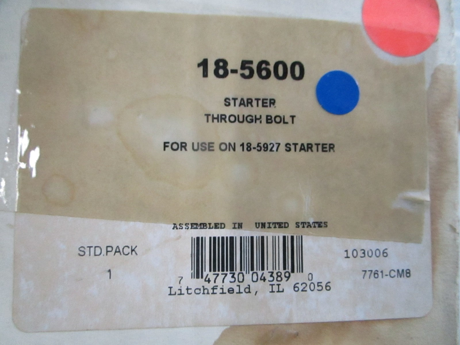 *NEW* 0720 Sierra Through Bolt Starter 18-5600 Use On 18-5927
