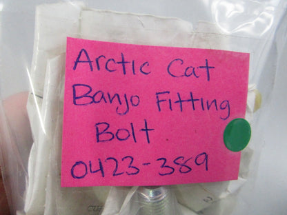 NEW OEM (LOT OF 4) 0423-389 Arctic Cat Banjo Fitting Bolt 0810