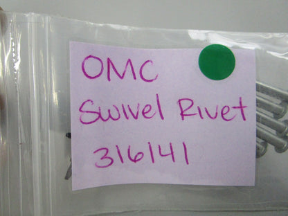 NEW OEM (LOT OF 5) 316141 0316141 OMC Johnson Evinrude Swivel Rivet 0810