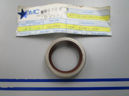 NEW OEM 321504 0321504 OMC Johnson Evinrude Crankshaft Seal 0810